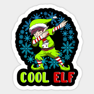 Christmas Cool Elf Sticker